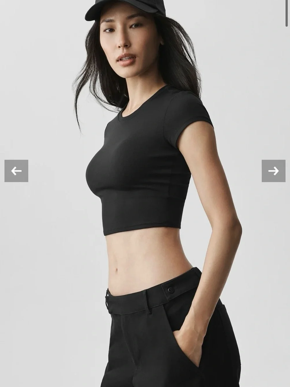 Alo Alosoft Crop Finesse Short Sleeve